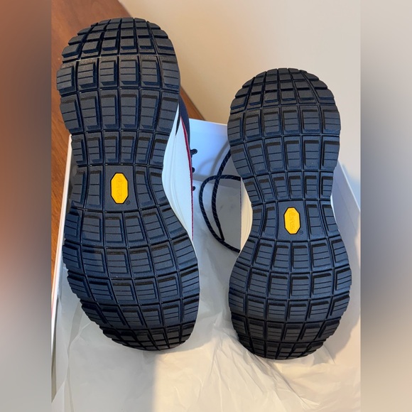 NWT Moncler Monte Runner High 'White Navy' | Size 43 (US 10) | Sneaker - Picture 5 of 14